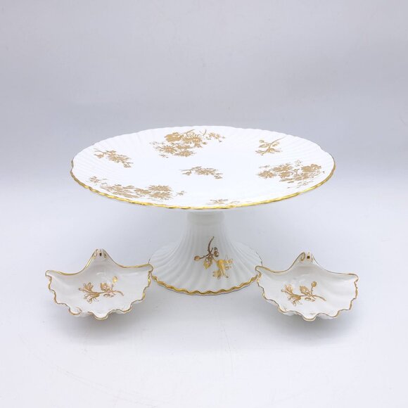 Hammersley & Co Cake Stand Plus Oyster Bowls - Picture 3 of 11